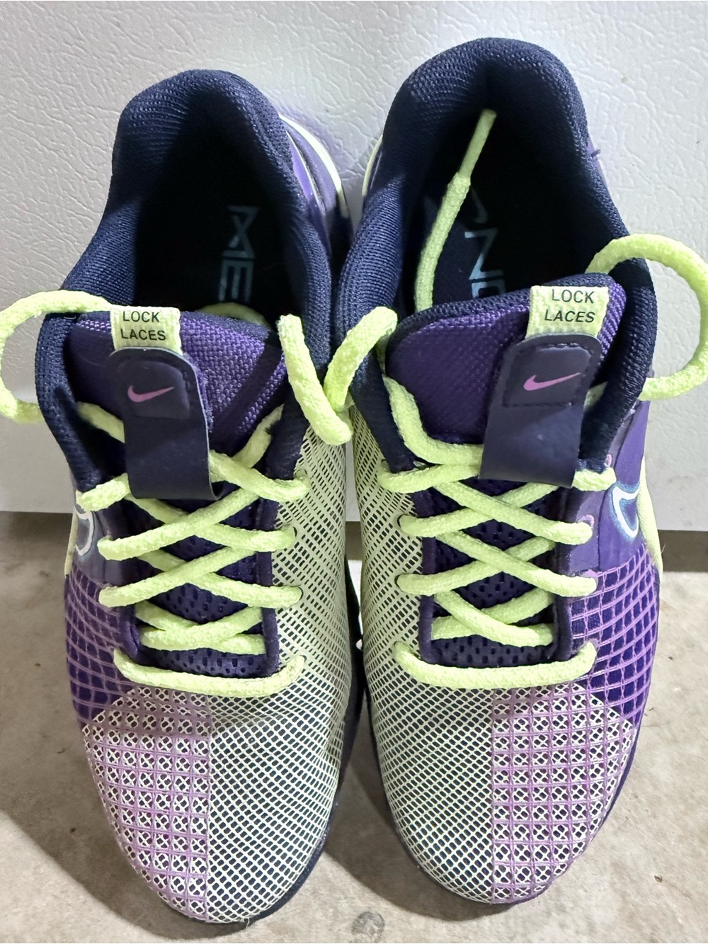 Nike Women’s Metcon 8 Training Shoes - Deep Purple/Volt Accent Size 6.5